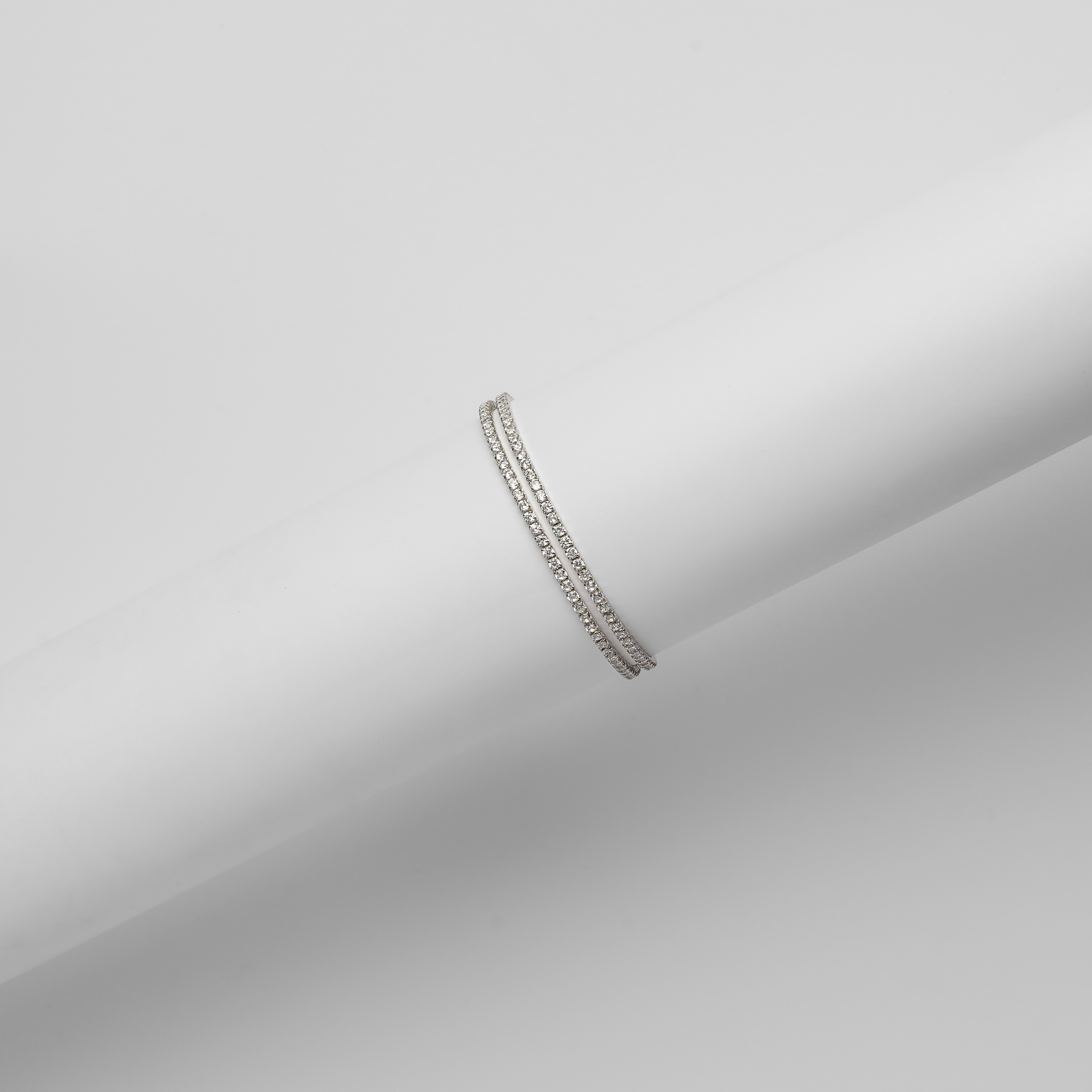 Rositaa Sliver Tennis Simulated Bracelet