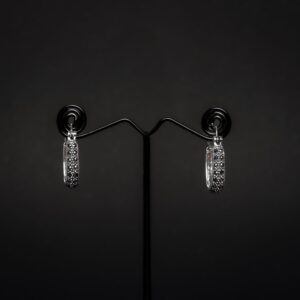 Rositaa Marcasite Sterling Silver Hoops
