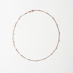 Rose Gold & Silver Simply & Stylish Sliver Ball Chain