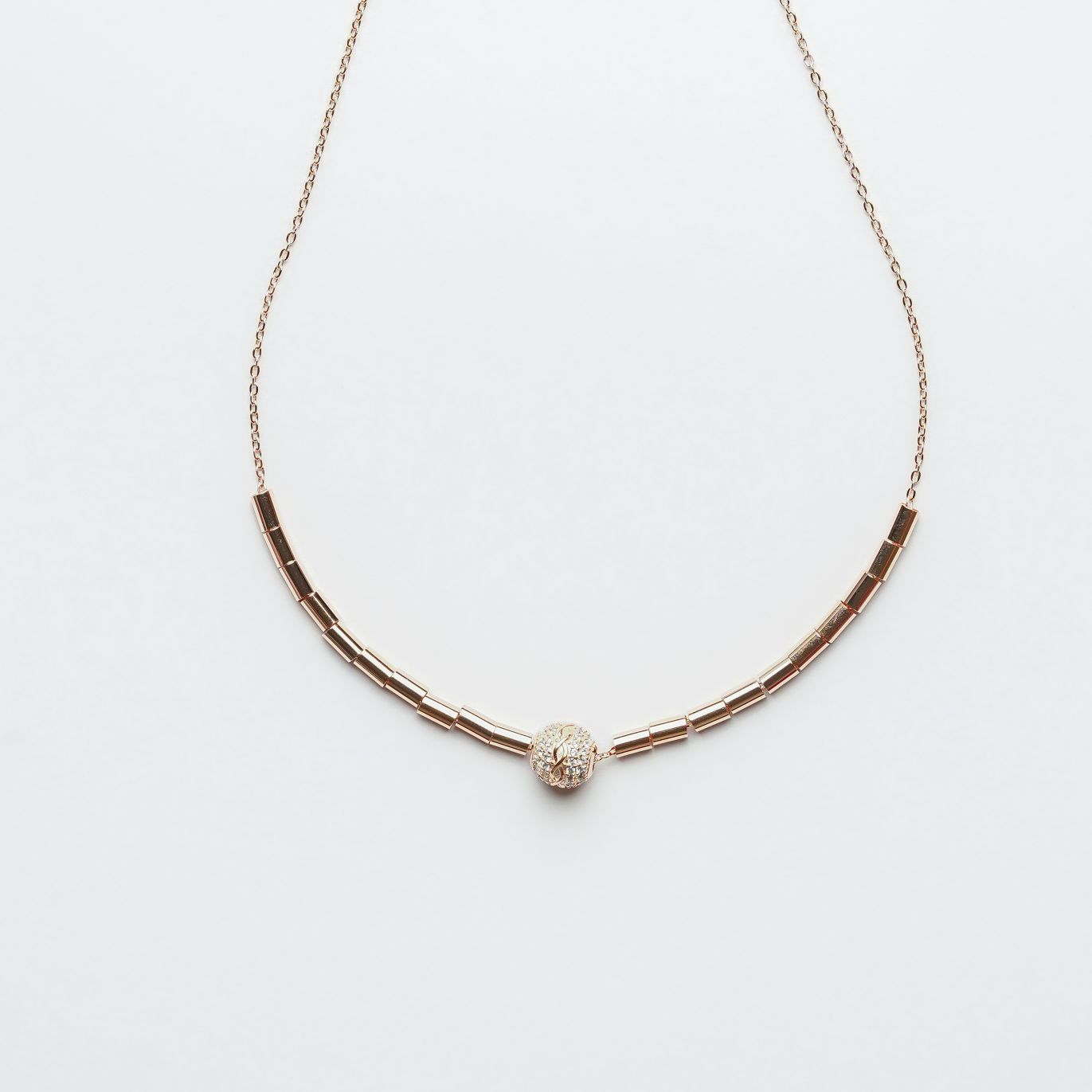 Fancy Zirconia Rose Gold Rositaa Chain
