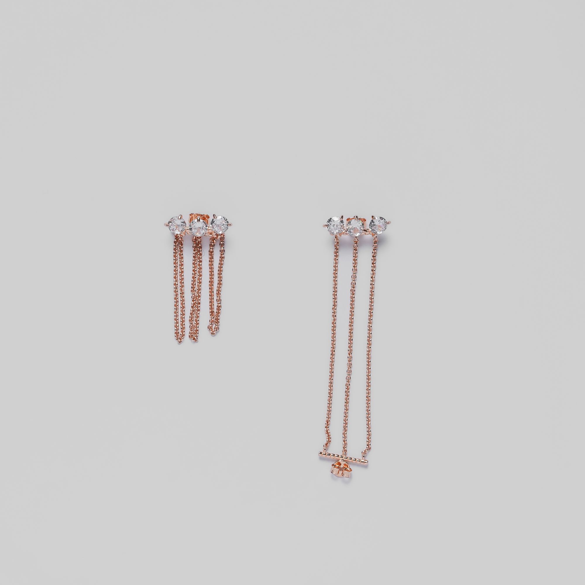 Rose Gold Romantic Long Earring