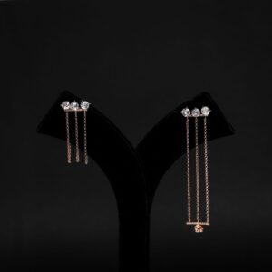 Rose Gold Romantic Long Earring