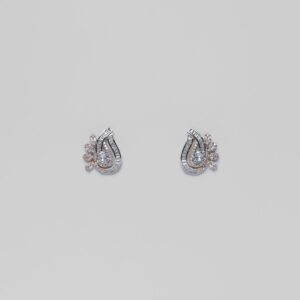 Rositaa Rose Gold Sliver Plated Stud Earring