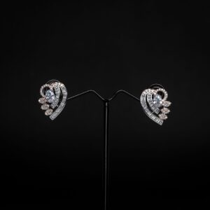 Heart Shape Silver Rositaa Earring