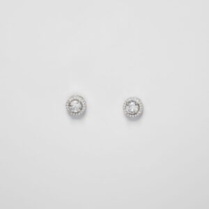 Silver drizzle drop neckline with earrings