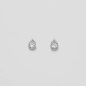 Silver petals neckline with earrings