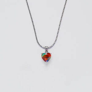 Seven Color Heart Pendant Set
