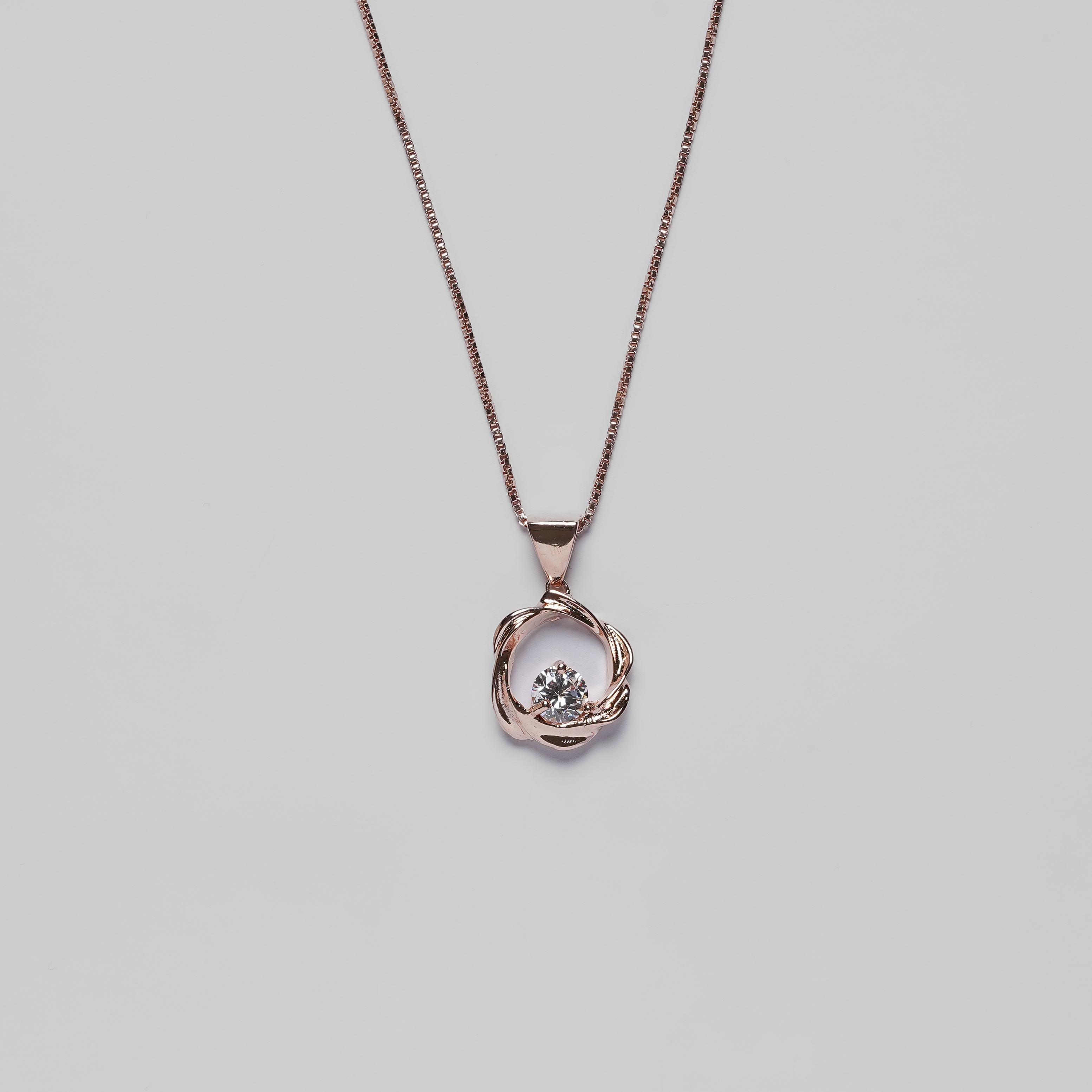 Rositaa Pearl Nest Rose Gold Pendant Set