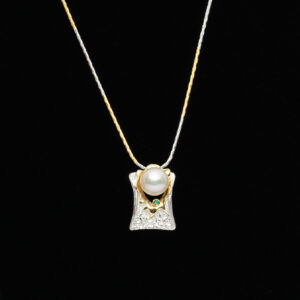 Pearl Stone Pendant Set