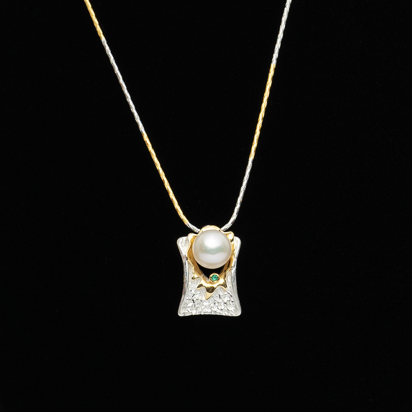 Pearl Stone Pendant Set