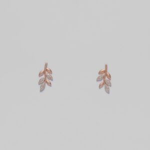 Rositaa Studded Leaf Pendant Set