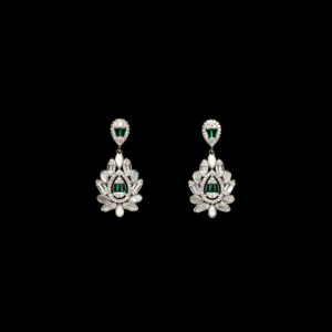 Rositaa Unique Green Stone Pendant Set