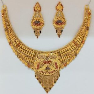 916 Gold Fancy Necklace Set