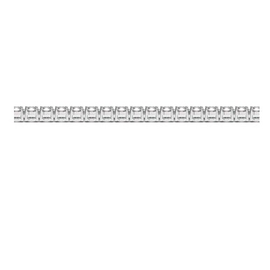 Round diamond tennis bracelet in 14k white gold