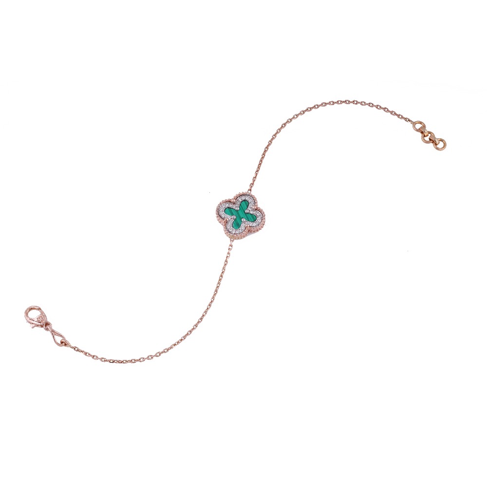 18k gold lab grown diamond dazzling bracelet