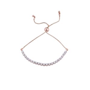 18K Rose Gold Lab Grown Diamond Tennis Bracelet