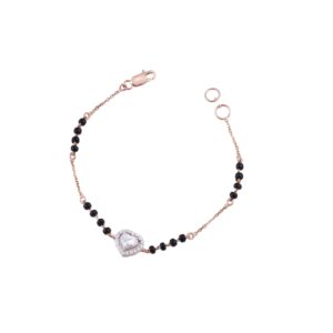 18K Gold Heart Shape Lab Grown Diamond Bracelet
