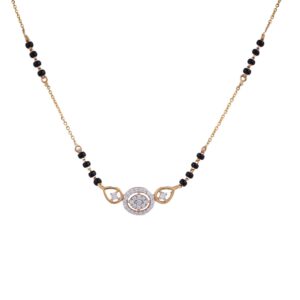 18K Gold Lab Grown Diamond Mangalsutra