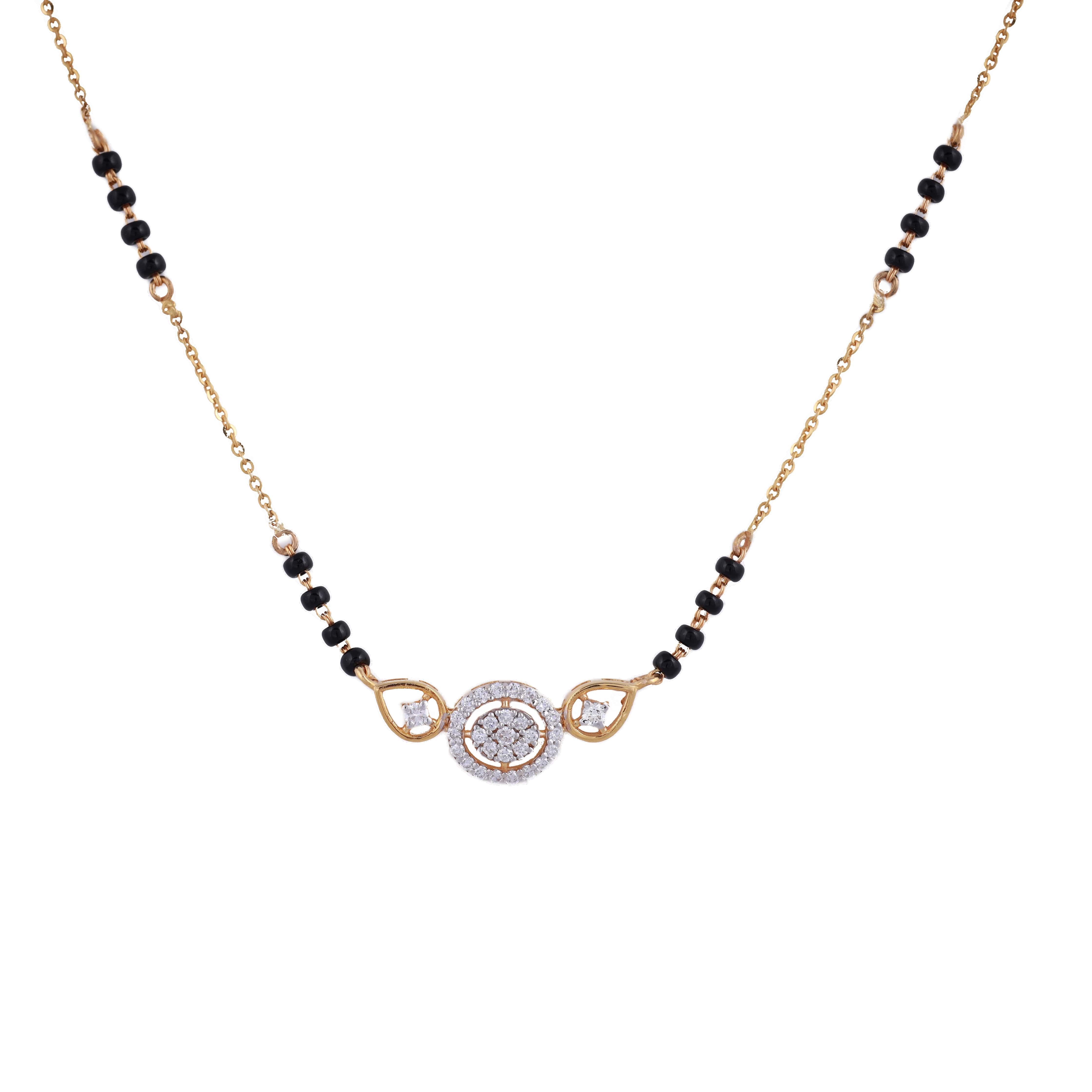 18K Gold Lab Grown Diamond Mangalsutra