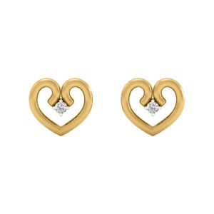 14K Gold Unique Diamond Earring JER20