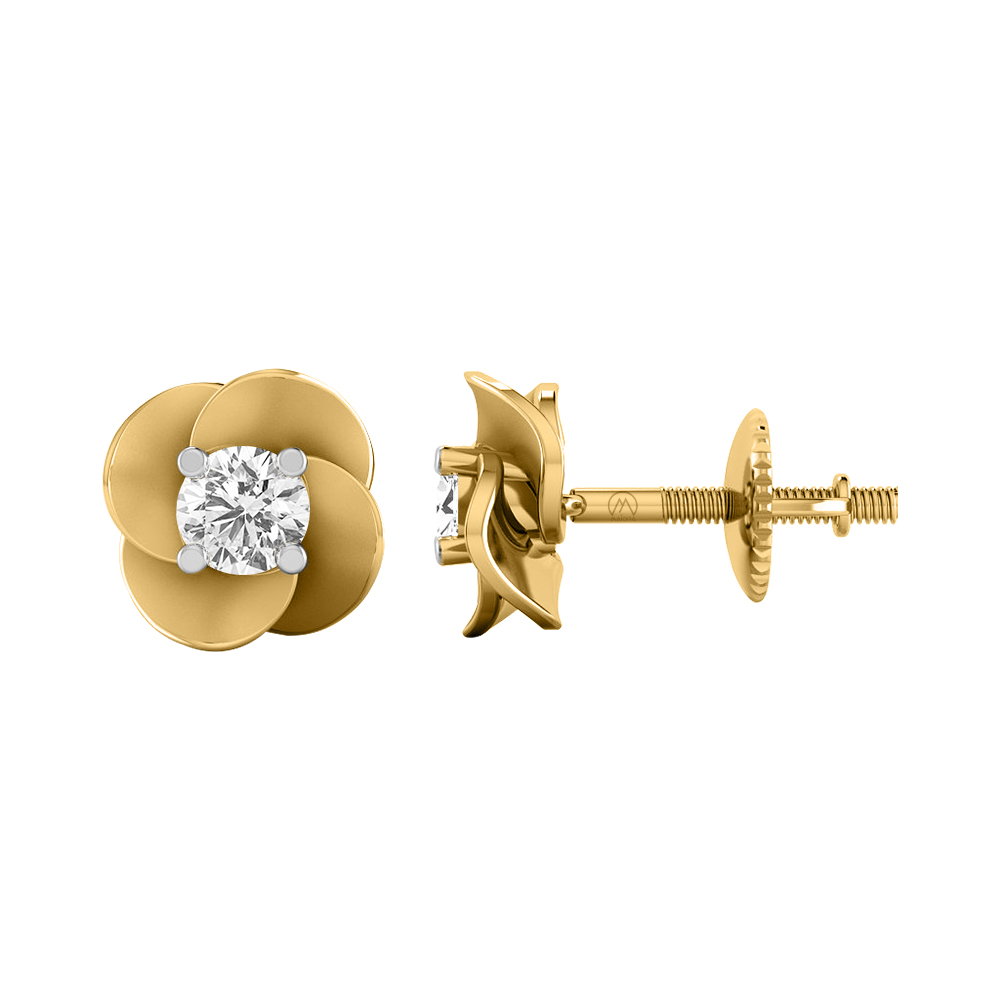 14K Gold Beautiful Diamond Earring JER18