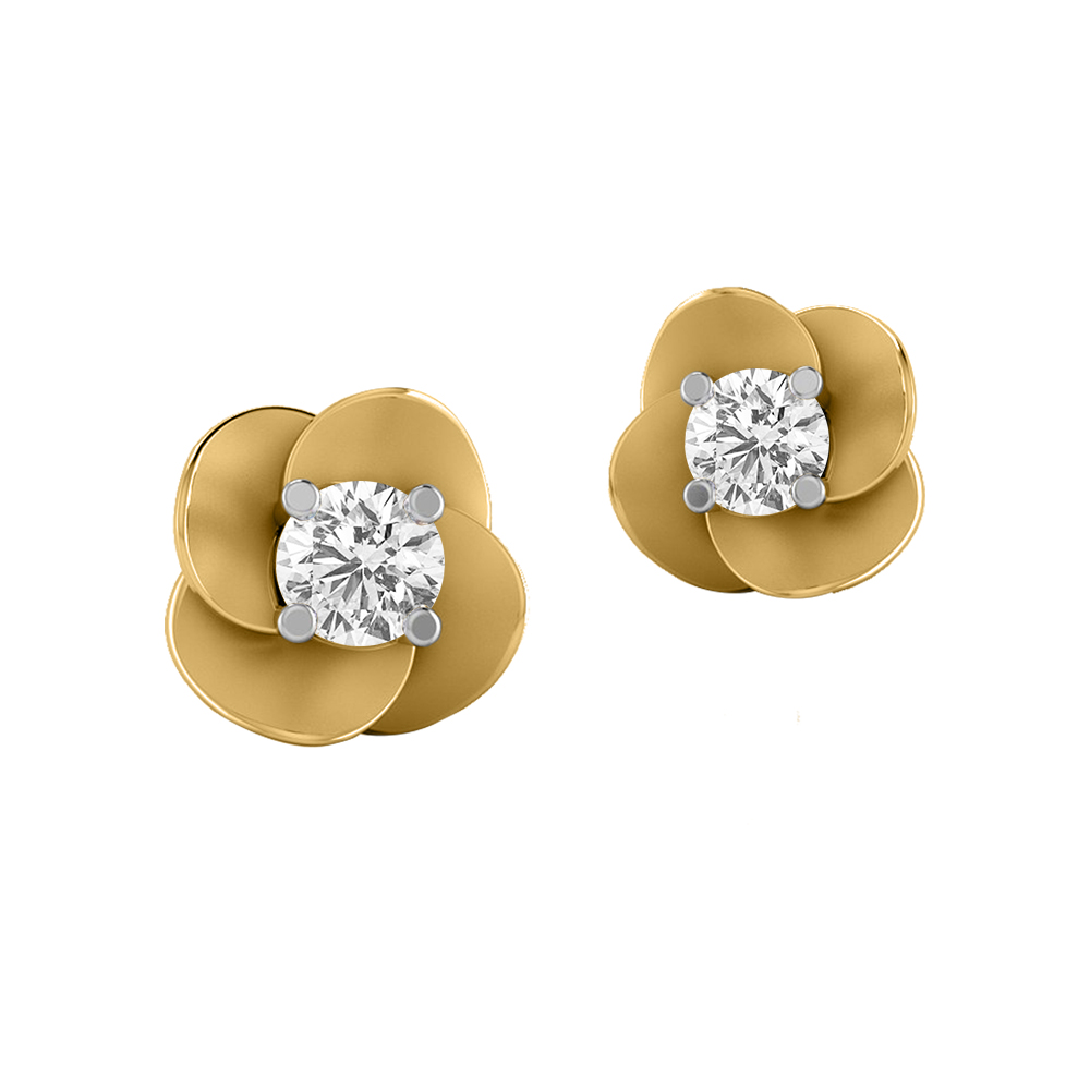 14K Gold Beautiful Diamond Earring JER18