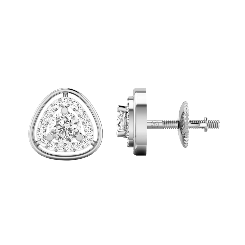 14K Gold Dazzling Diamond Earring JER16