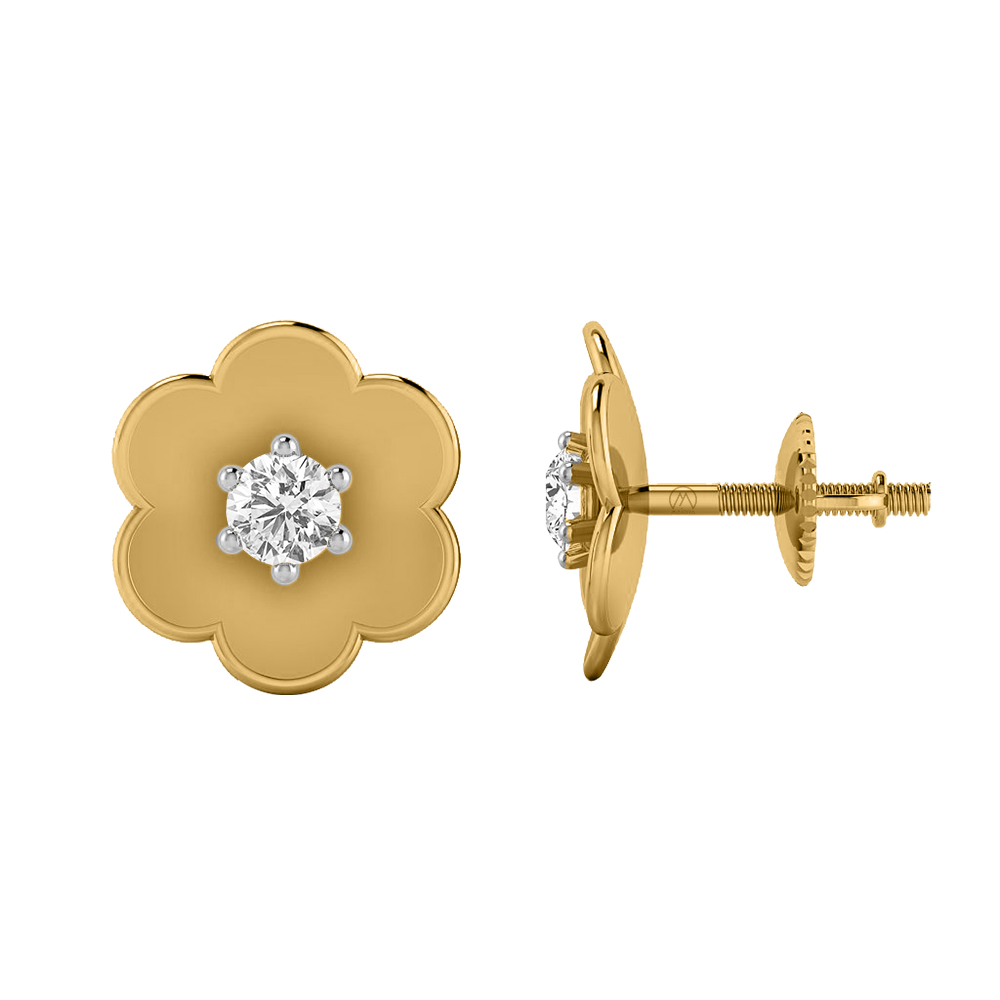 14K Gold Elite Diamond Earring JER13