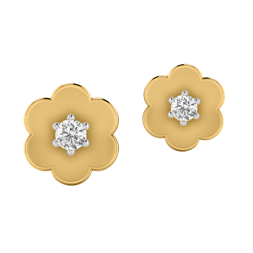 14K Gold Elegant Diamond Earring JER12