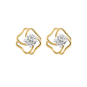 14K Gold Graceful Diamond Earring JER6