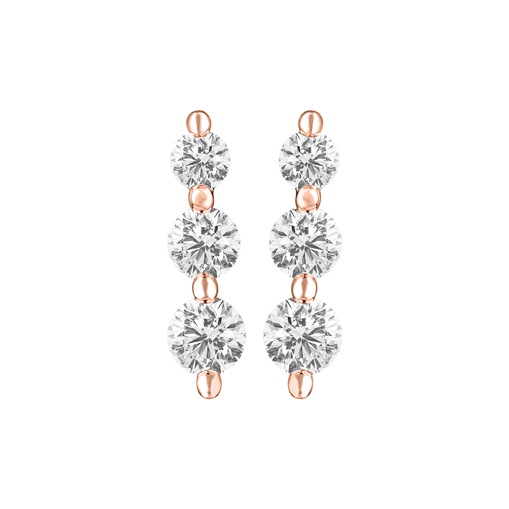 14K Gold Classic Diamond Earring JER5