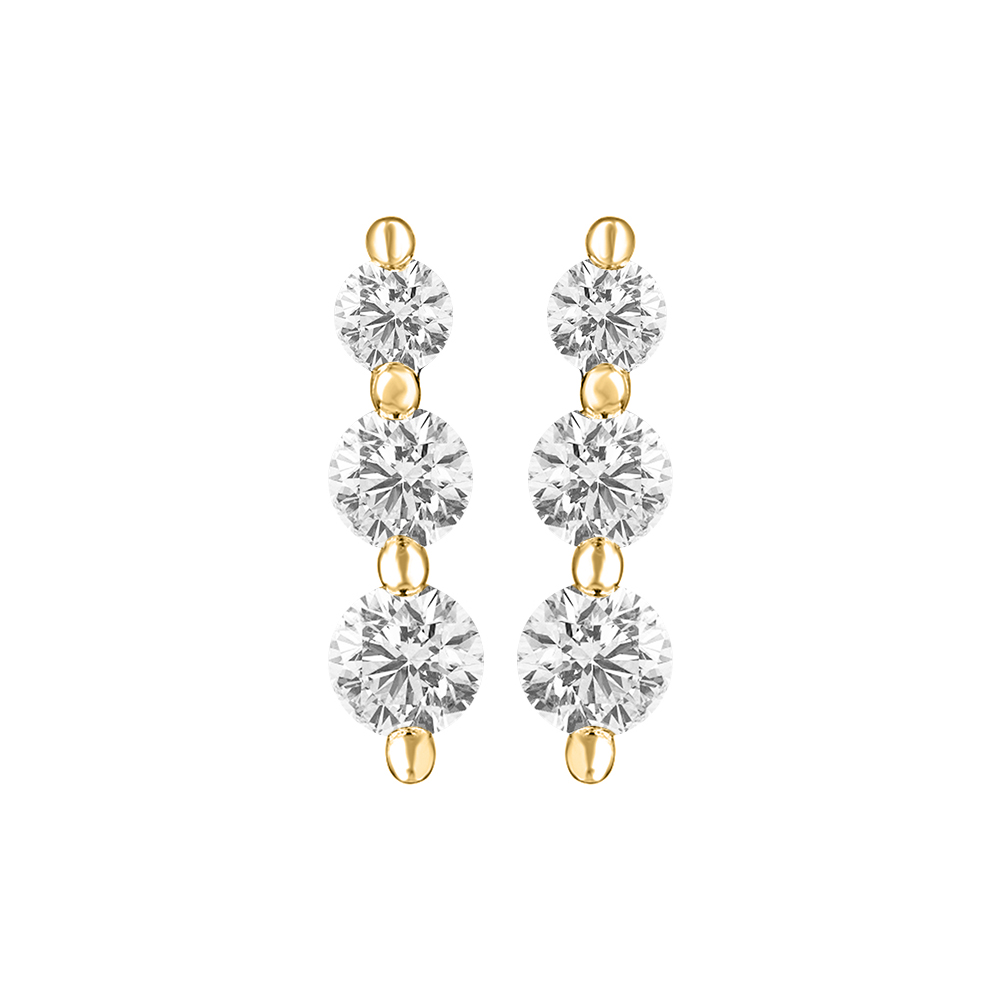 14K Gold Classic Diamond Earring JER5