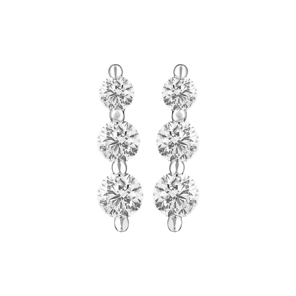 14K Gold Classic Diamond Earring JER5