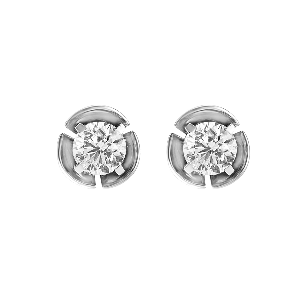 14K Gold Designer Diamond Earring JER3