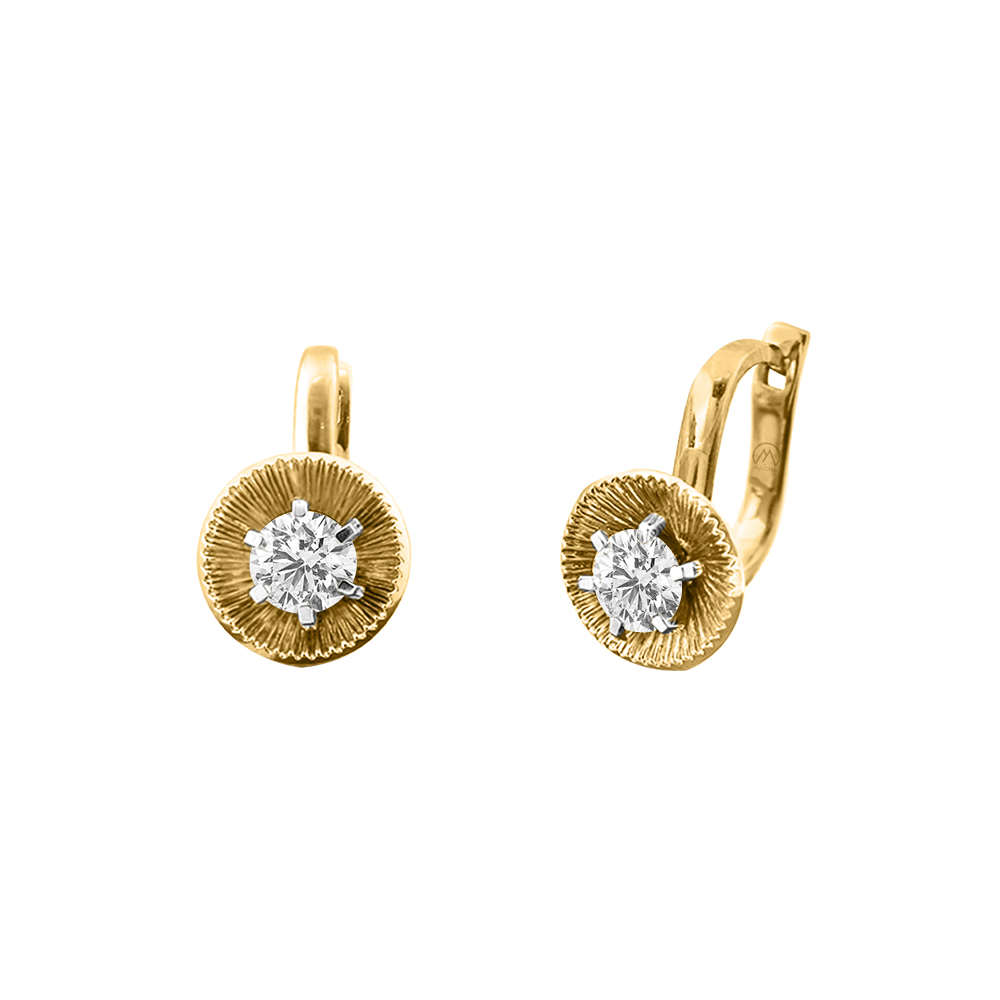 14K Gold Graceful Diamond Earring JER2