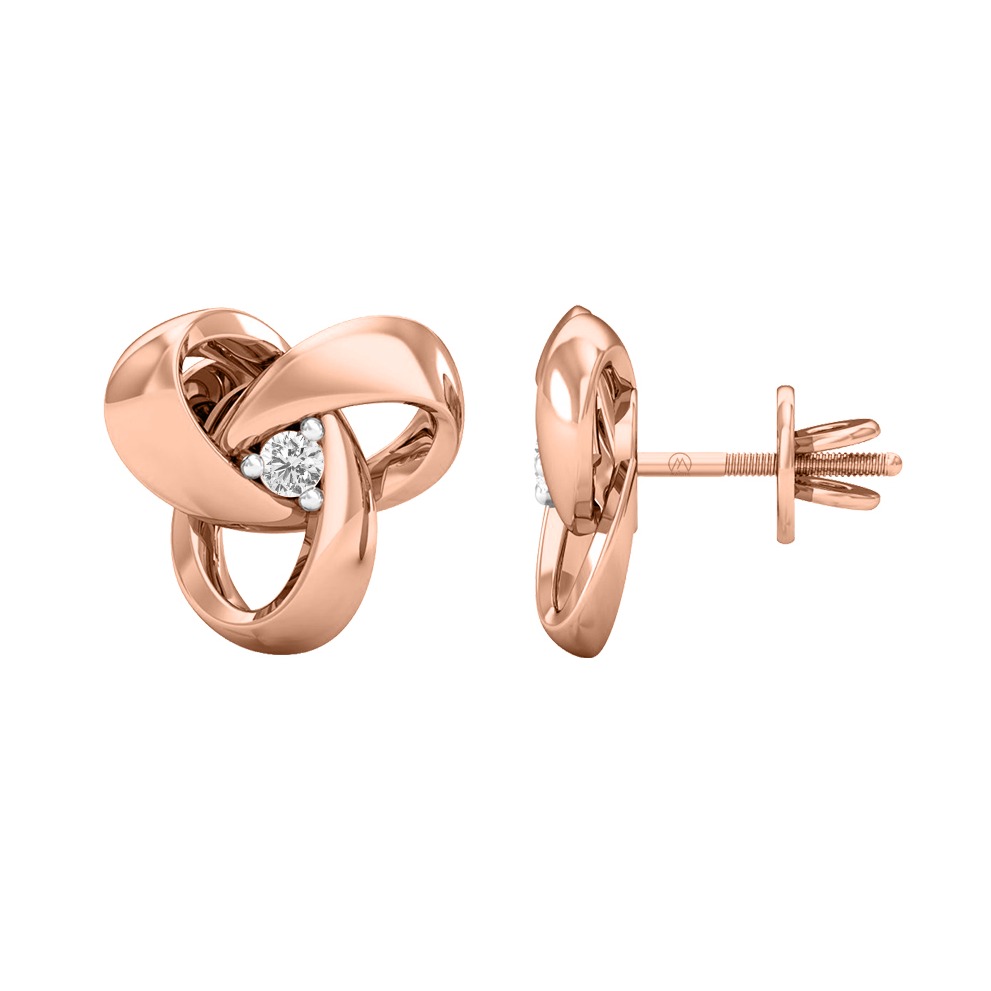 14k gold simple diamond earring jer27