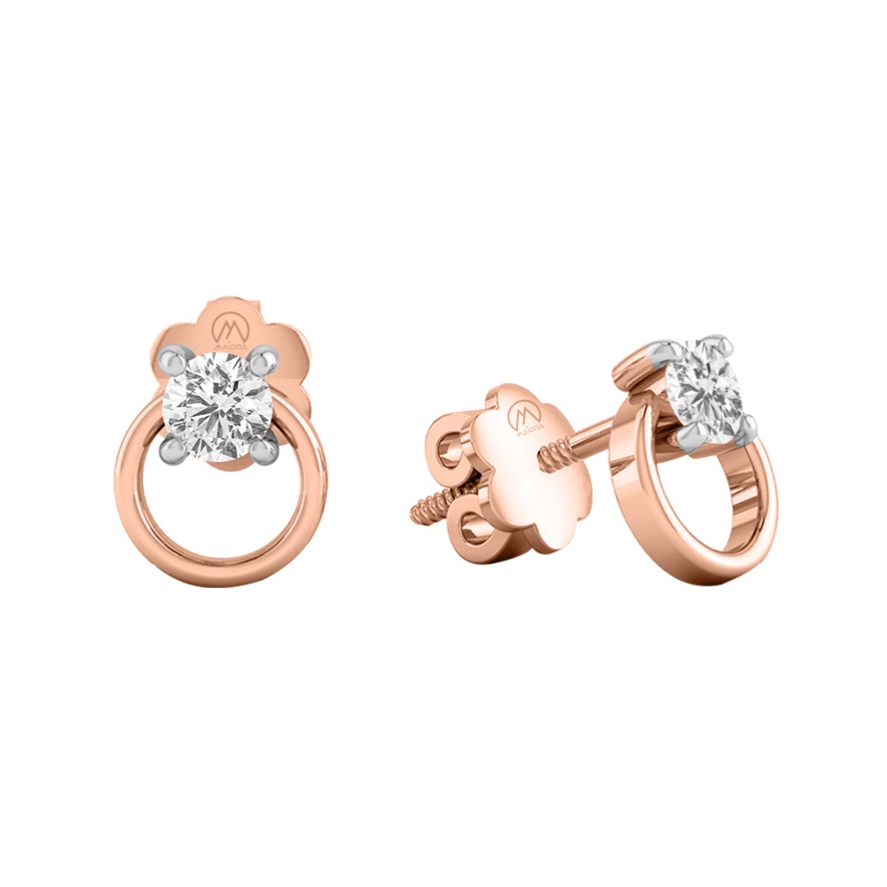 14k gold designer diamond earring jer25
