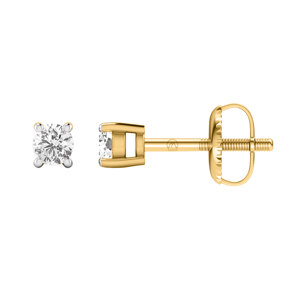 14K Gold Stylish Diamond Earring JER21
