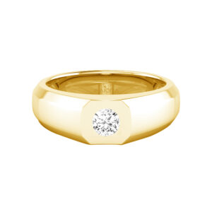 Gold Diamond Gents Ring