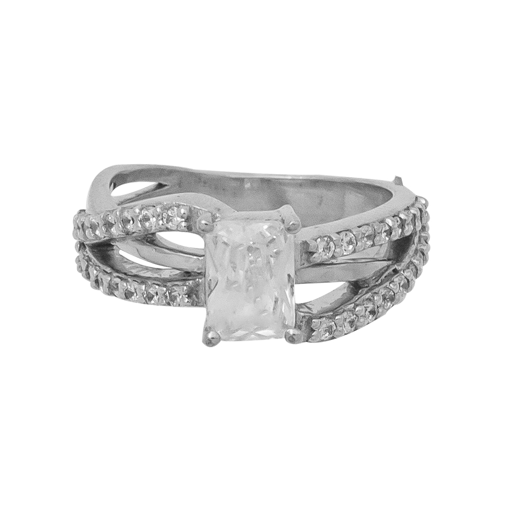 14K Gold Zigzag Design Diamond Ring JLR54