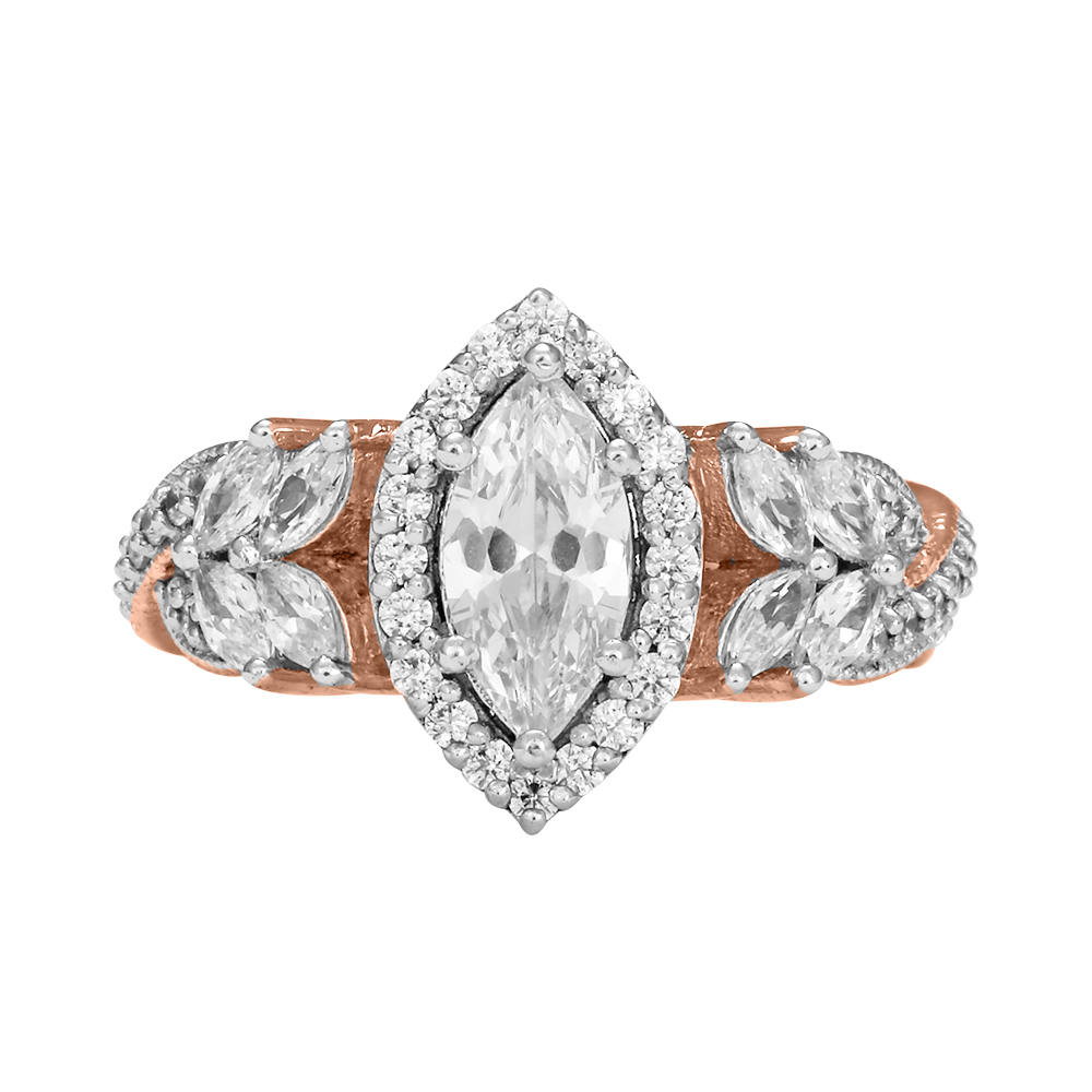 14K Gold Flair Diamond Ring JLR32