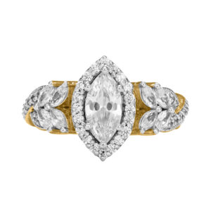 14K Gold Flair Diamond Ring JLR32