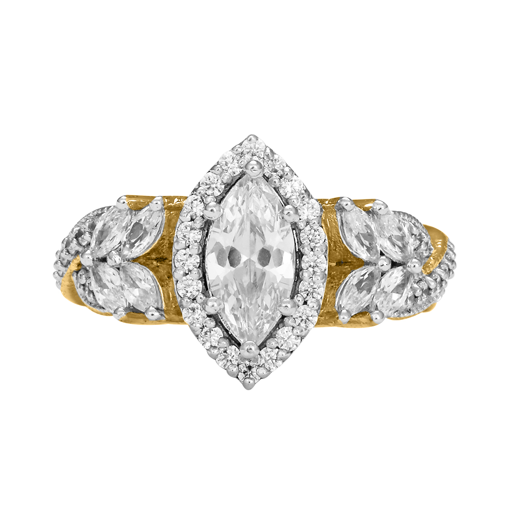 14K Gold Flair Diamond Ring JLR32