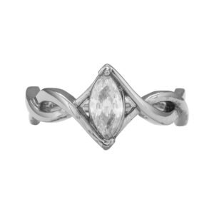 14K Gold Simple Diamond Ring JLR27