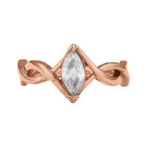 14K Gold Simple Diamond Ring JLR27