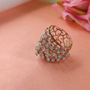 14K Gold Pretty Diamond Ring JLR19