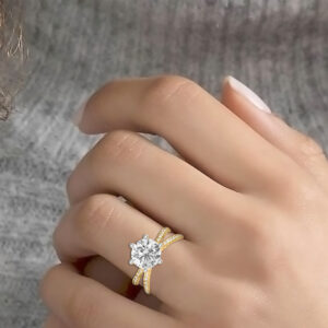 14K Gold Dazzling Diamond Ring JLR16
