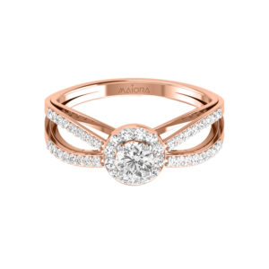 14K Gold Modern Diamond Ring JLR04