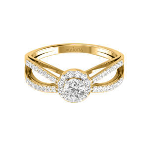 14K Gold Modern Diamond Ring JLR04