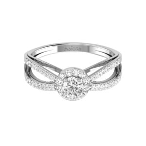 14K Gold Modern Diamond Ring JLR04